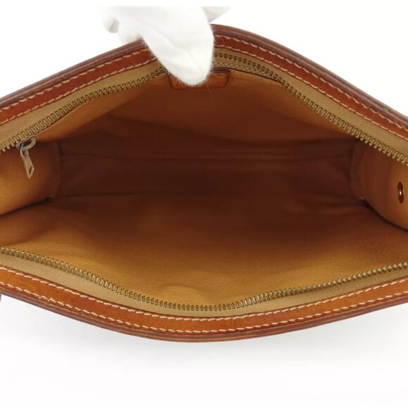 CELINE clutch bag macadam beige PVC ?~ leather Authentic used T19067 - Picture 9 of 9